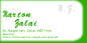 marton zalai business card